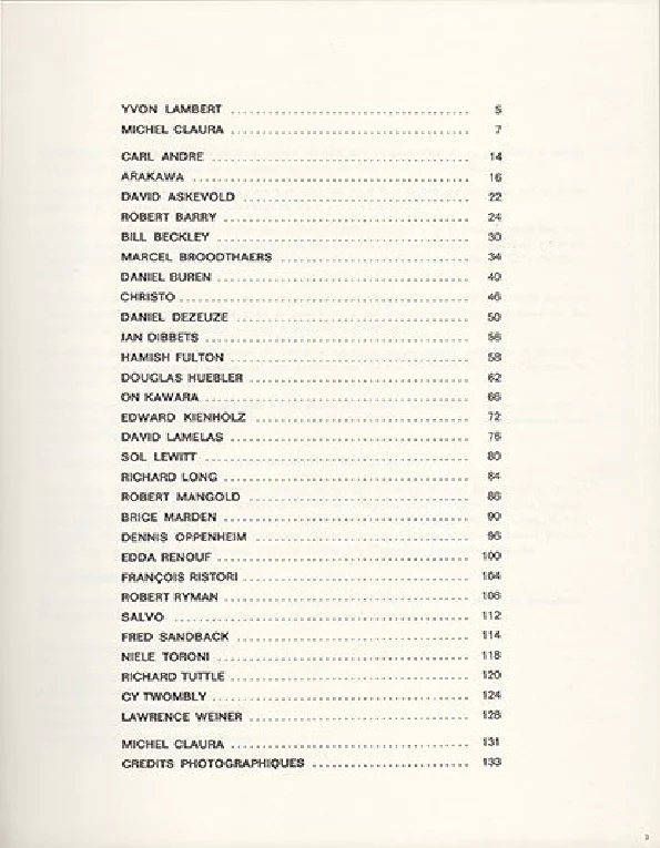 Yvon Lambert Actualité d'un bilan Paris 1972 - Image 11