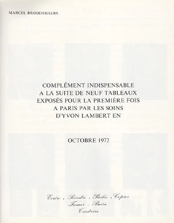 Yvon Lambert Actualité d'un bilan Paris 1972 - Image 7