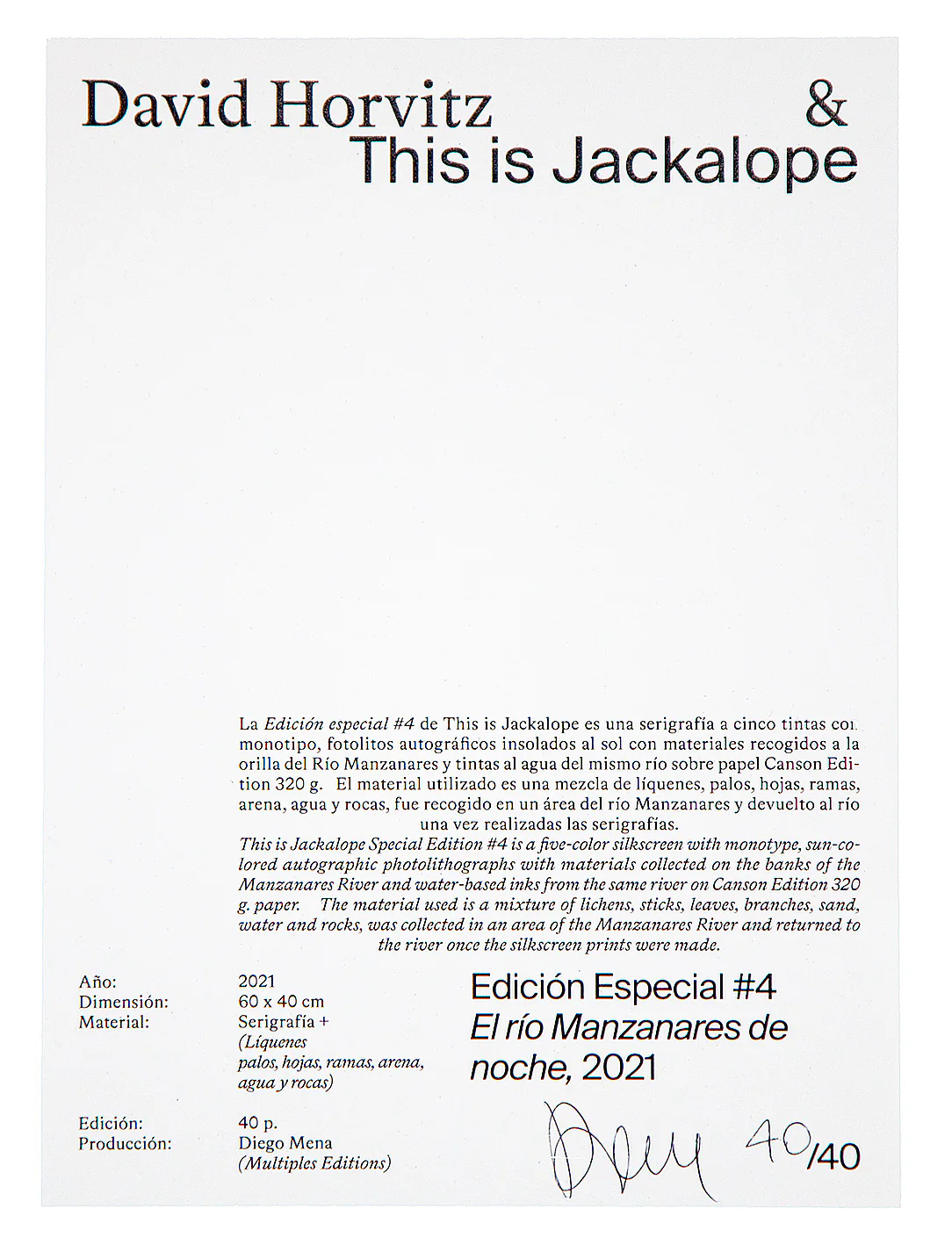 David Horvitz - Manzanares River at Night, 2021 - Image 9