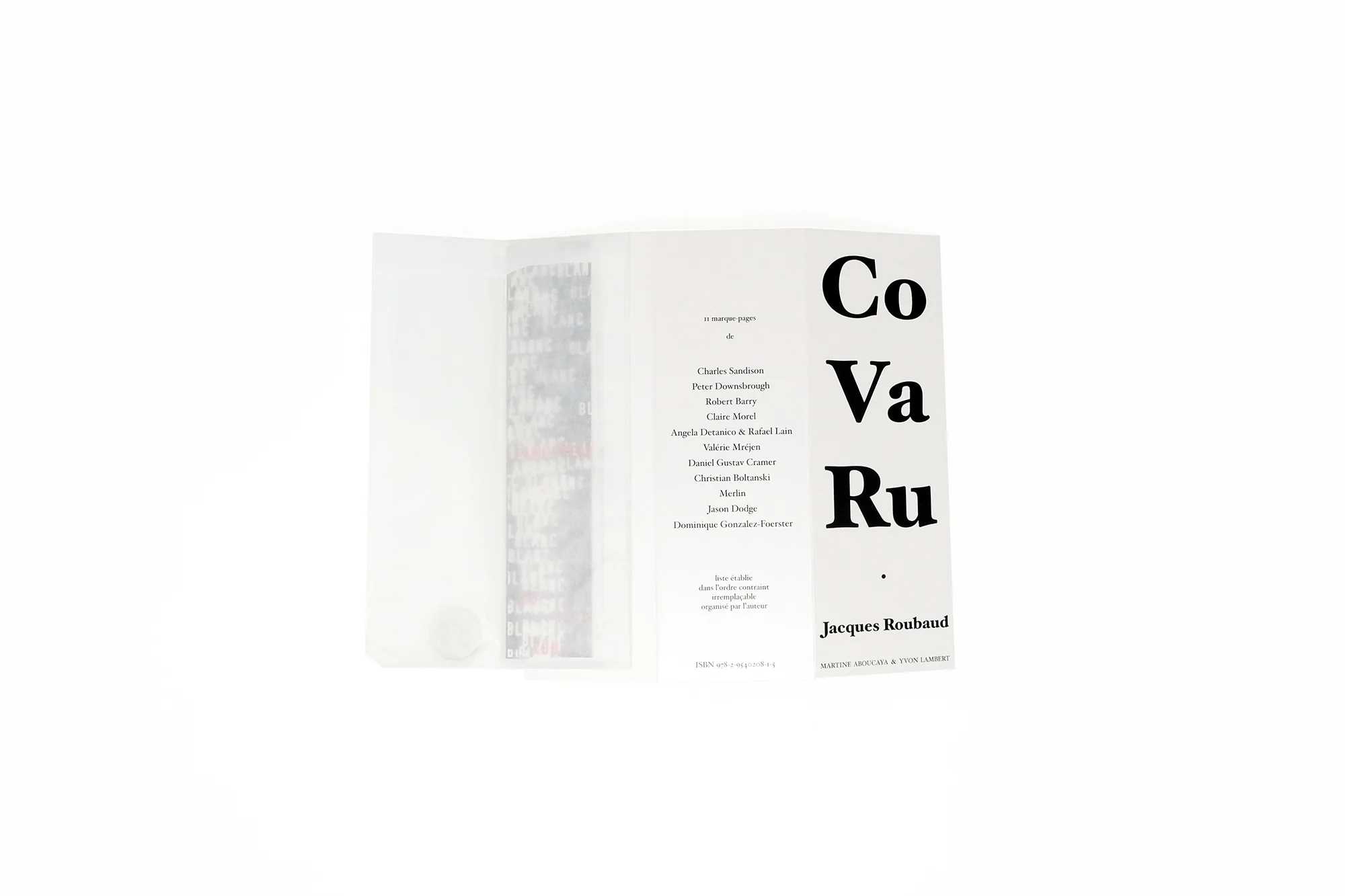 Jacques Roubaud - CO VA RU - Vol.1 + Vol.2 (Édition Limitée) - Image 4